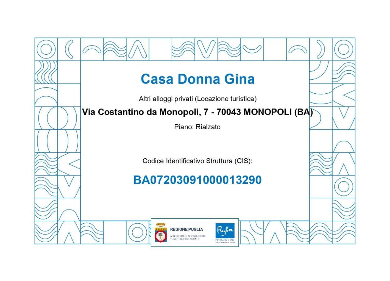 Casa Donna Gina - Puglia Mia Apartments 모노폴리 외부 사진